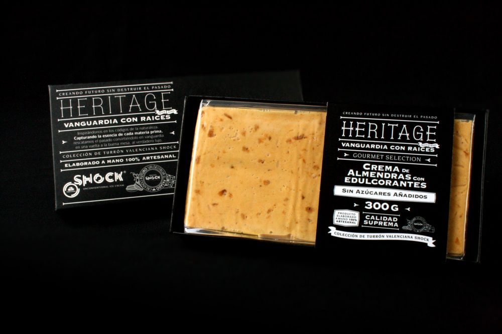 Turrón Heritage Crema de Almendras con Edulcorantes 300 gr