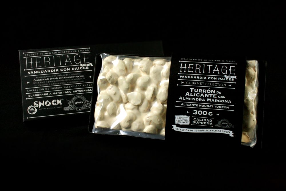 Turrón Heritage de Alicante con Almendra Marcona 300 gr